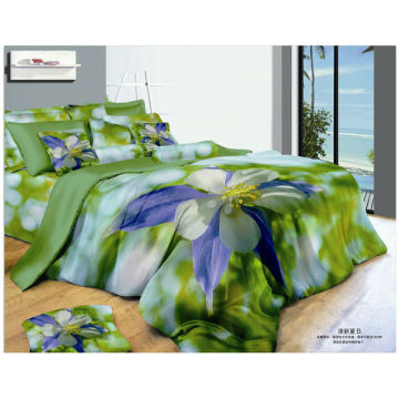 100% cotton 40s 133*72 reactive printing 3d summer bedding set